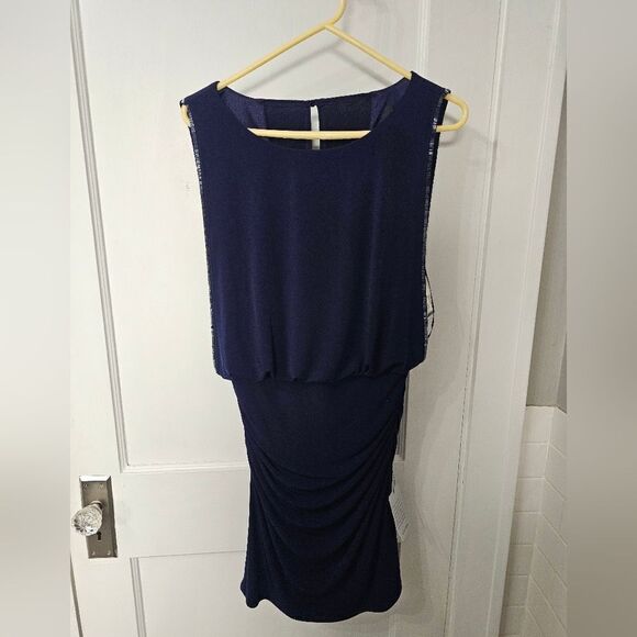 NWT Laundry elegant navy blue dress sz 4 - Picture 6 of 6